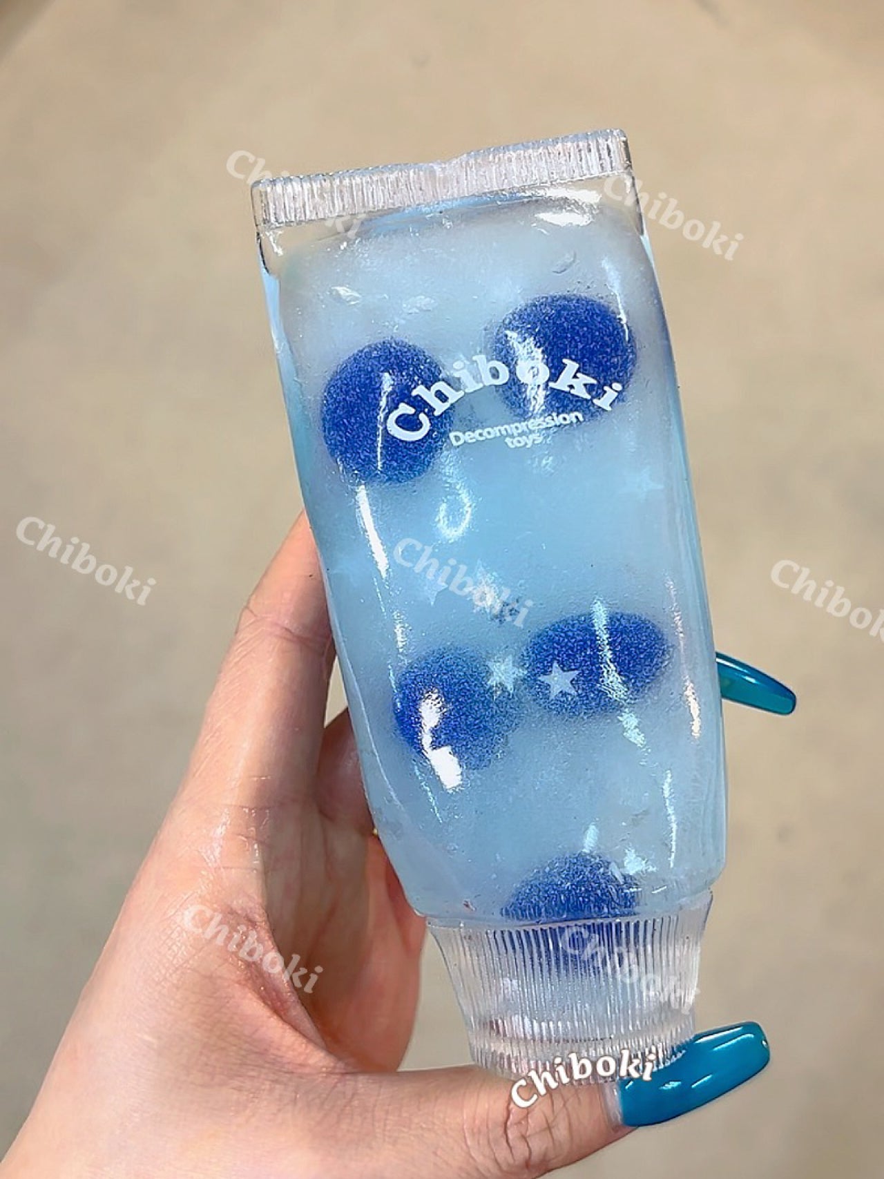 Blueberry jam tube squishy