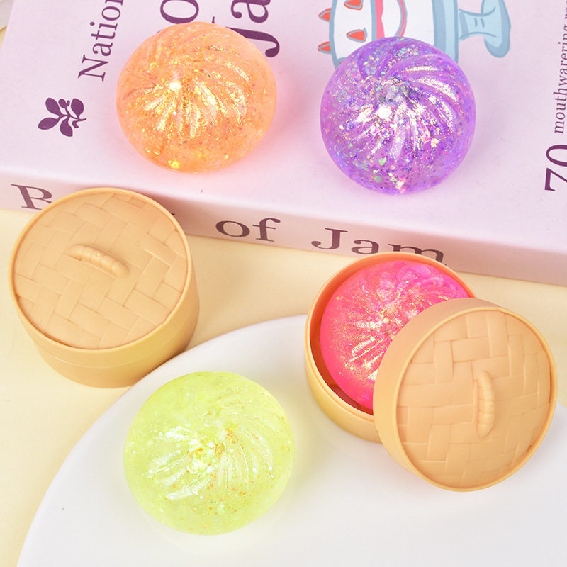 Mochi Bao Sensory Squishies - 5 cm Gel Color Mix - Pack of 3