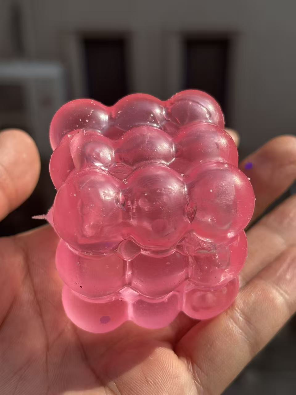 SQ-CUBE-PINK Maltose Cube Squishy
