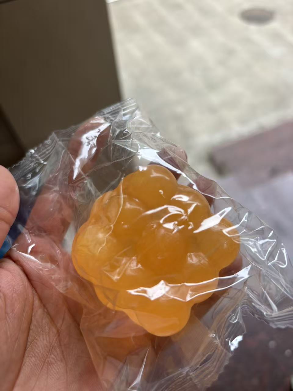 SQ-CUBE-ORANGE Maltose Cube Squishy