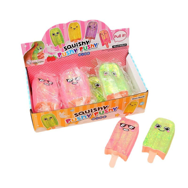 Ice cream squishy in hand