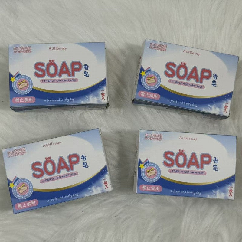 Soap squishy squeezed in hand