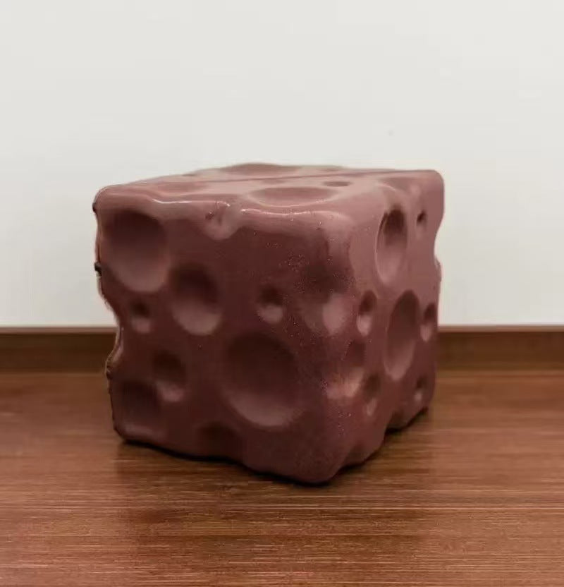 SQ-CHEESE-GIANT-CH Chocolate Giant Cheese Squishy
