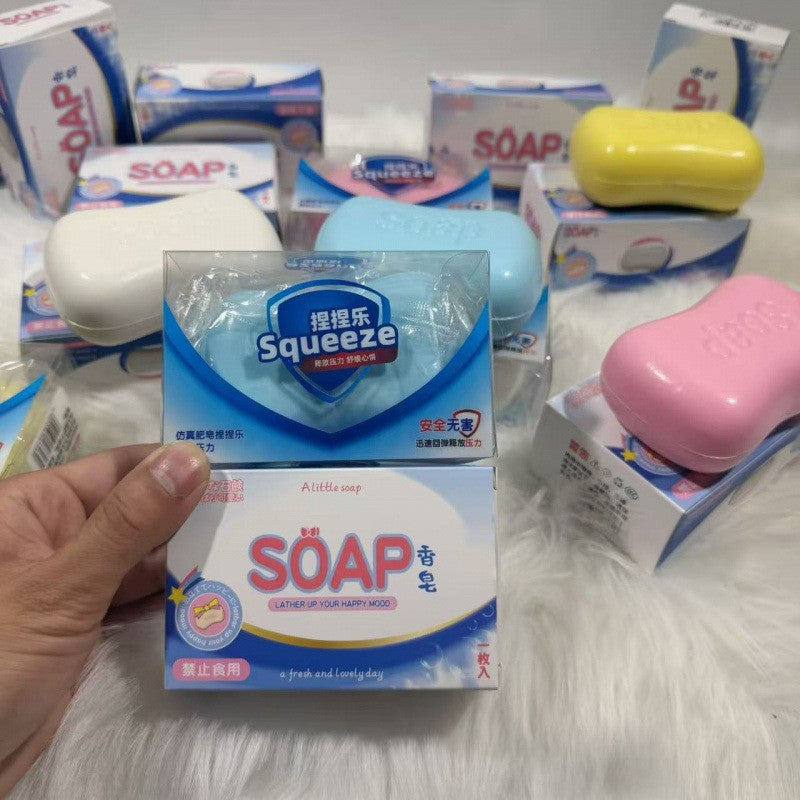 PU soap bar squishy – slow rising stress toy