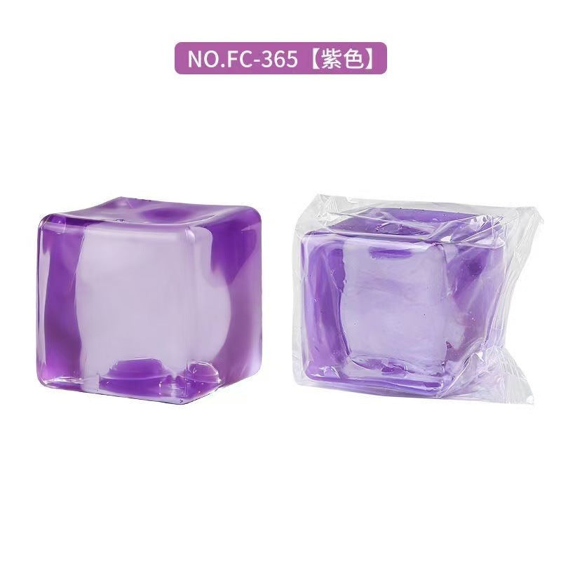 SQ-ICE-PURPLE Ice Block Squishy