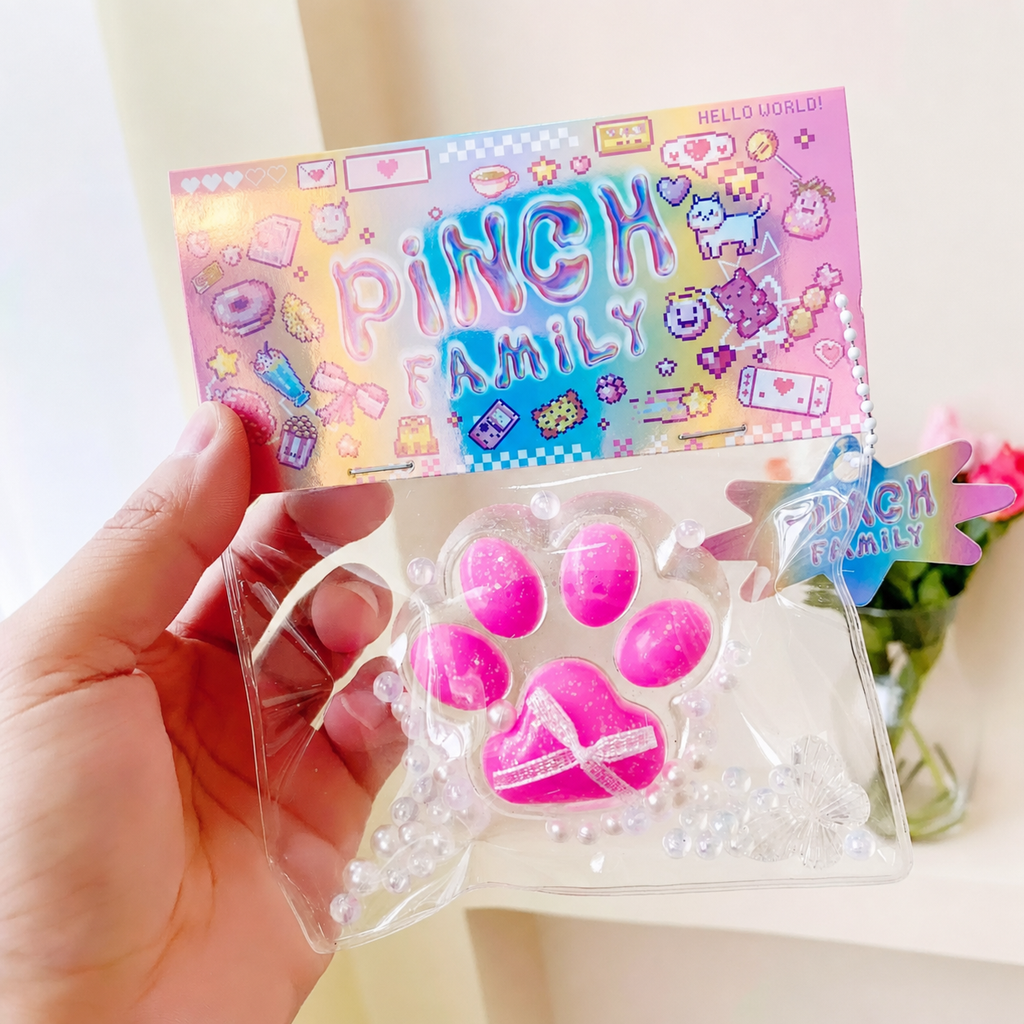 SQ-PAW-CRYSTAL-ROSE Crystal Rose Cat Paw